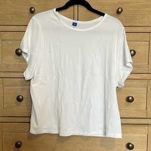 Old Navy ribbed white tee